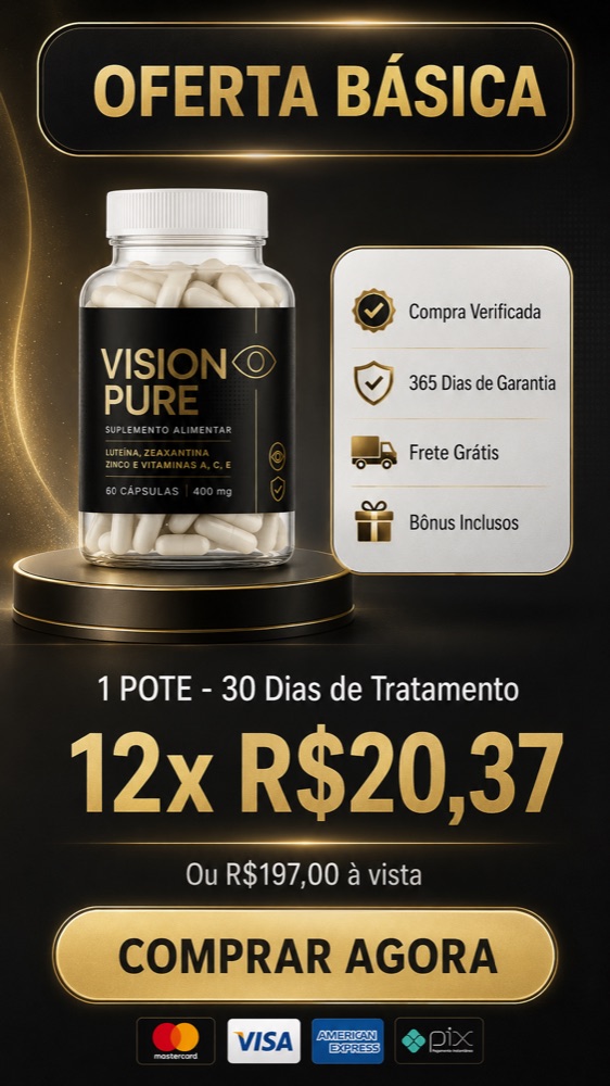 Vision Pure - 1 Pote - 30 dias - 12x R$ 20,37