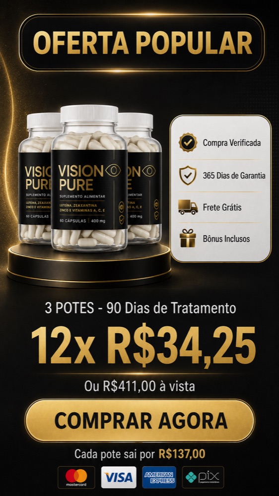 Vision Pure - 3 Potes - 90 dias - 12x R$ 42,46