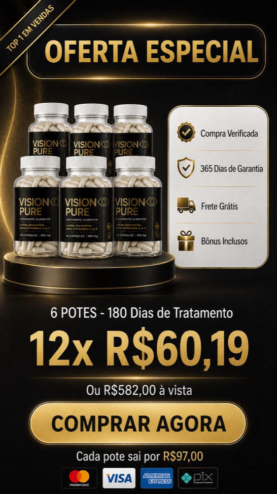 Vision Pure - 6 Potes - 180 dias - 12x R$ 60,19